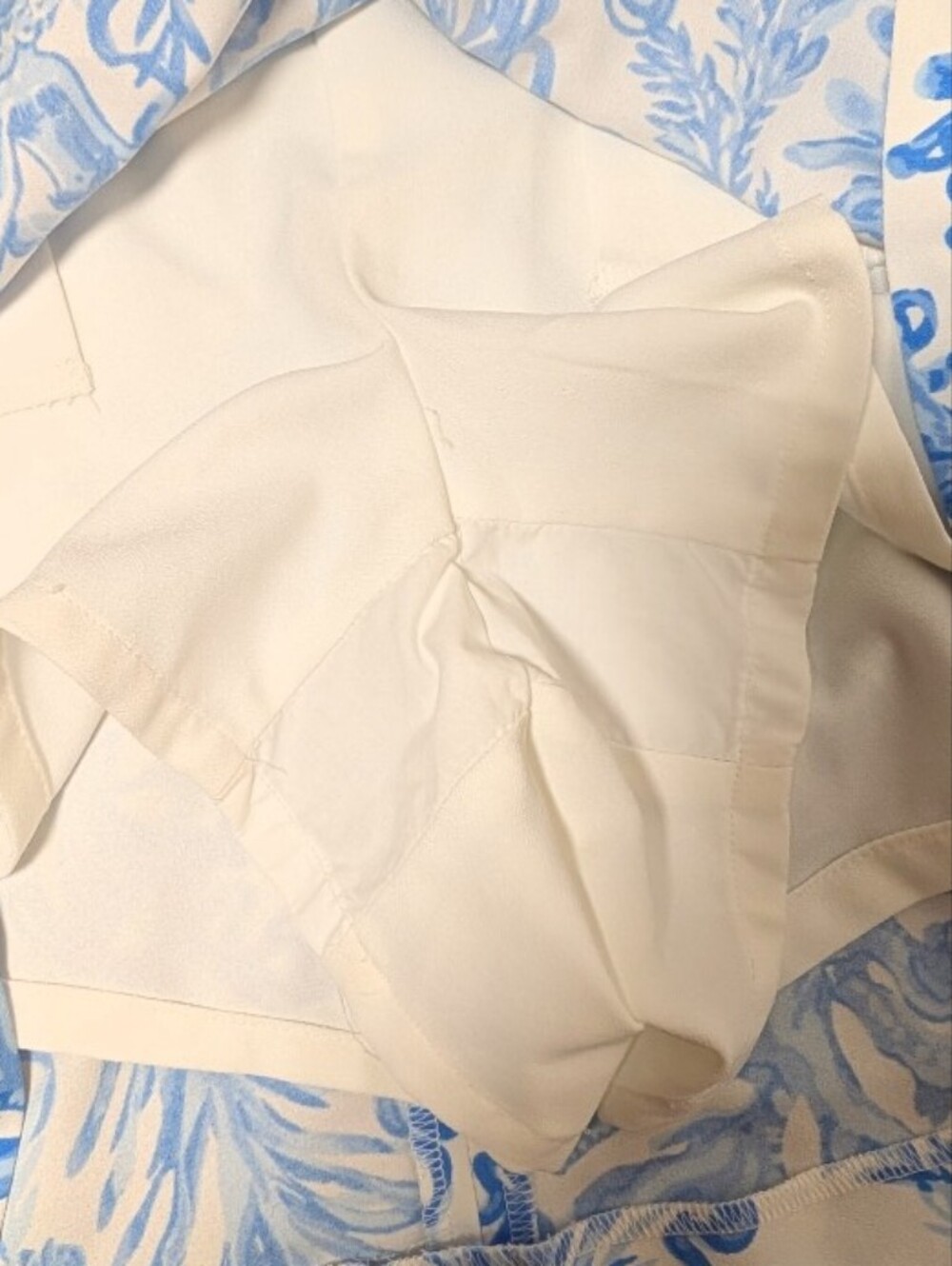 LILLY PULITZER JONAS HIGH WAISTED SKORT RESORT WHITE AQUA LOUNGE BLUE 6 - Picture 7 of 8